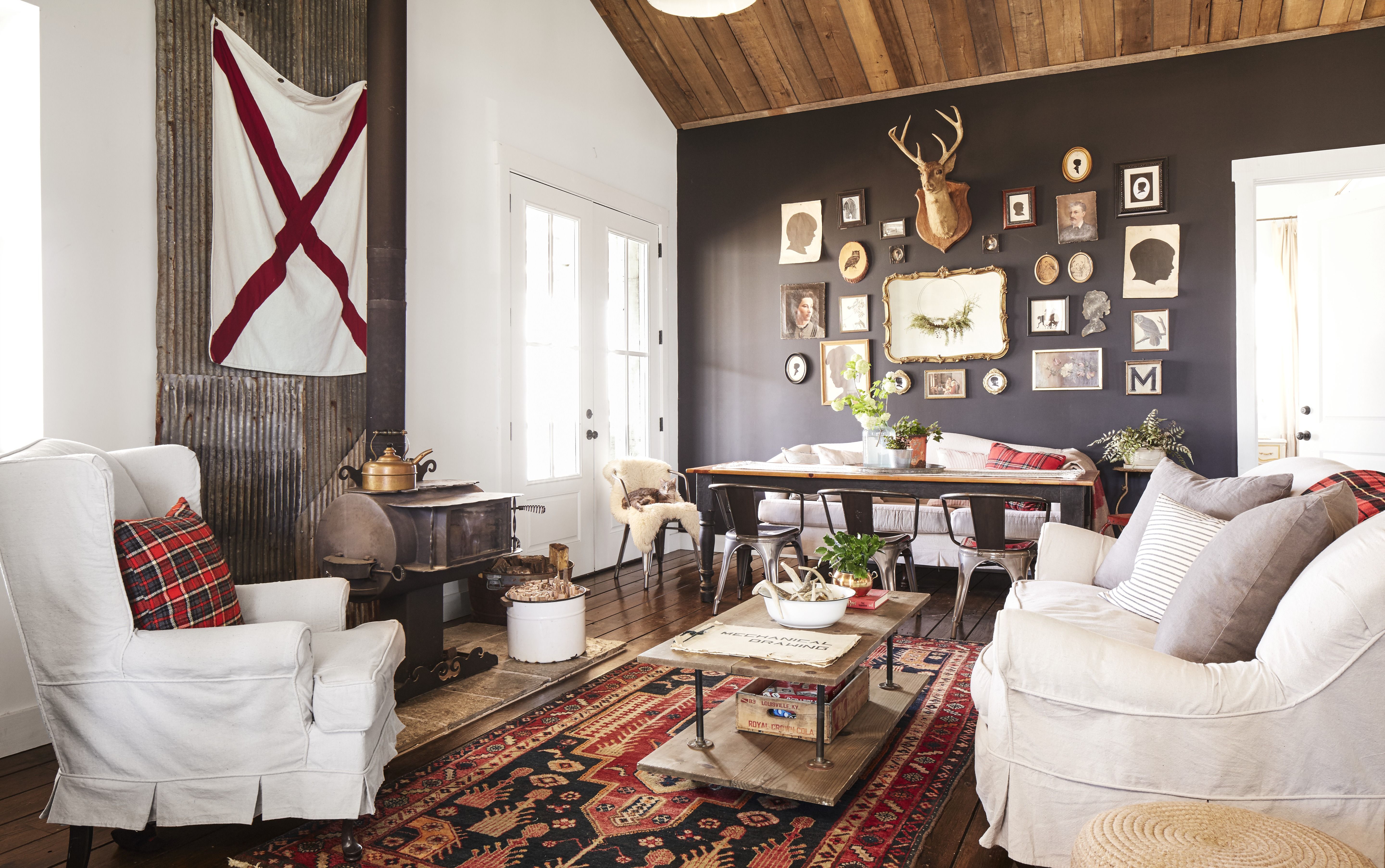 rustic paint colors for living room