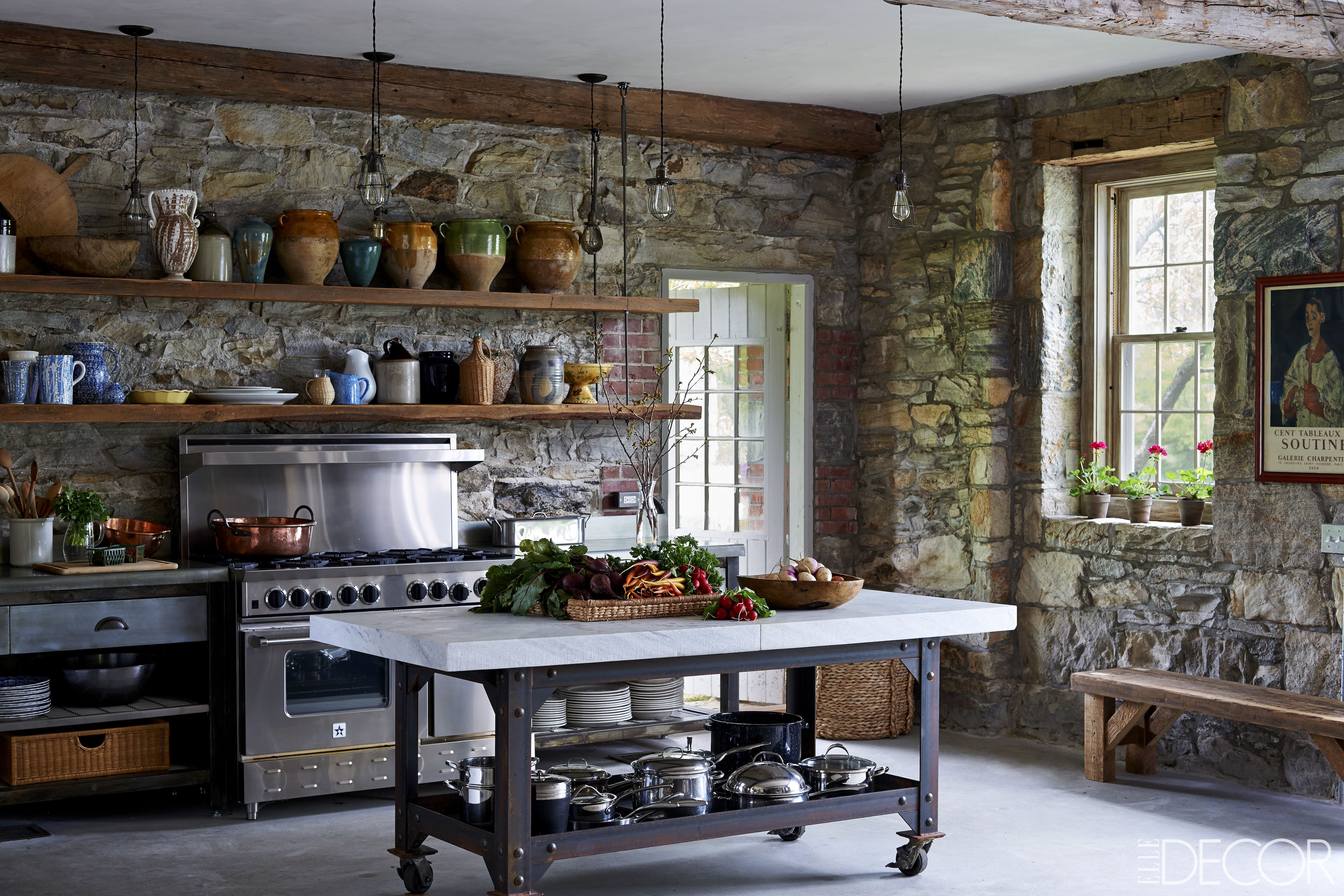 rustic industrial kitchen design