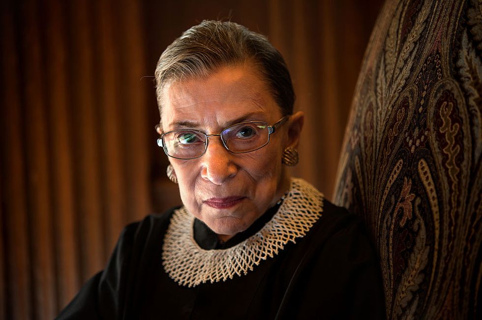 supreme court justice ruth bader ginsburg, celebrating her 20th anniversary on the bench, is photographed in the west conference room at the us supreme court in washington, dc, on friday, august 30, 2013 photo by nikki kahnthe washington post via getty images