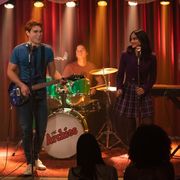 riverdale    chapter seventy four  wicked little town    image number rvd417b0112rc    pictured l   r lili reinhart as betty cooper, kj apa as archie andrews, cole sprouse as jughead jones, camila mendes as veronica lodge and casey cott as kevin keller    photo katie yuthe cw    © 2020 the cw network, llc all rights reserved
