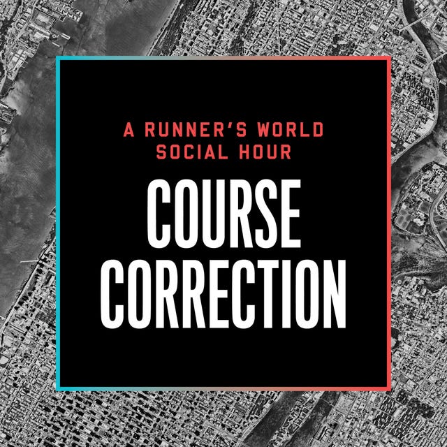 RW Social Hour Course Correction text, qr code