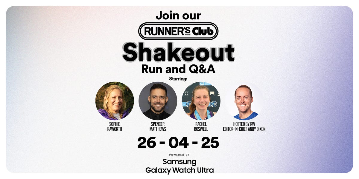 Join our pre-London Marathon shakeout run with Sophie Raworth and Spencer Matthews