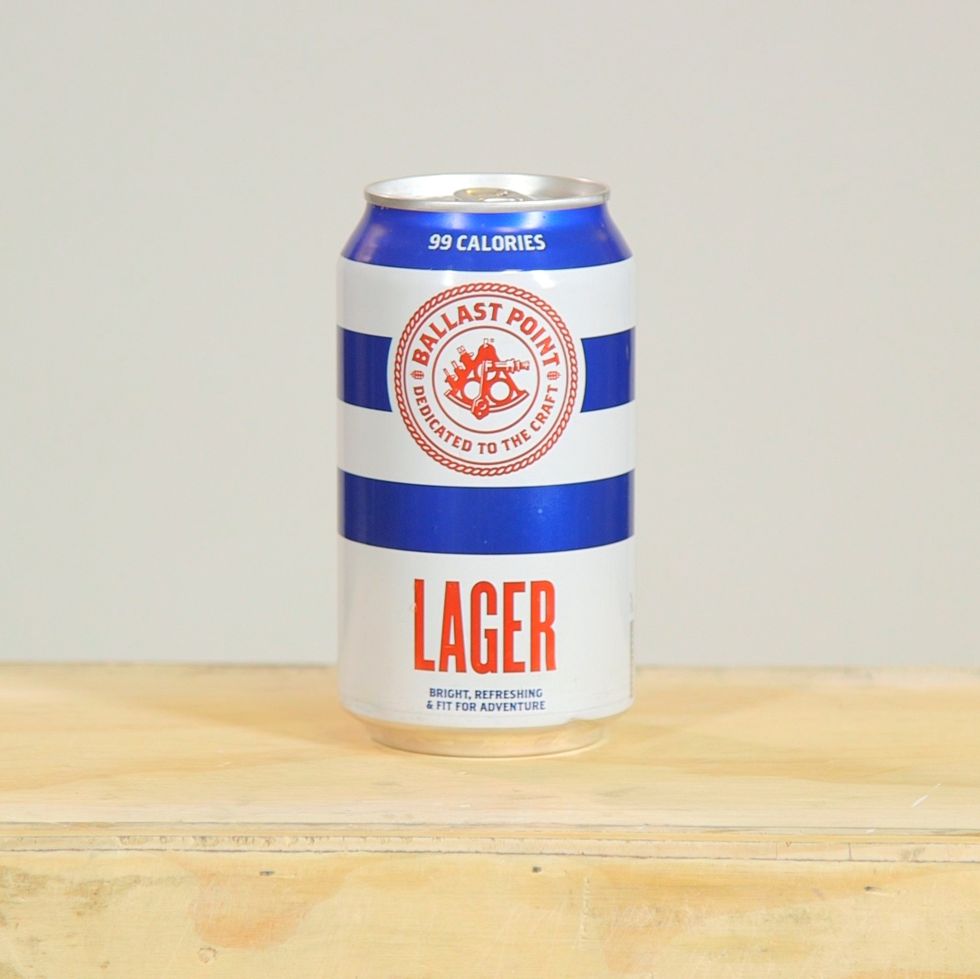 Ballast Point Lager is a low calorie beer