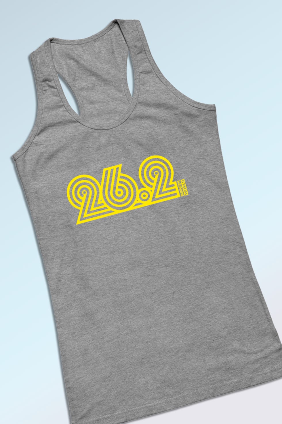 Clothing, Active tank, Sleeveless shirt, Grey, Yellow, Outerwear, T-shirt, Font, Sleeve, Sportswear, 