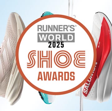 best running shoes best running shoes: runner's world 2025 shoe awards on a background of five different running shoes