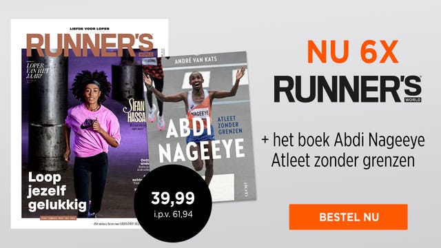 aanbieding 6x runner's world boek atleet zonder grenzen