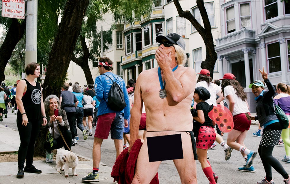 Naked running guy