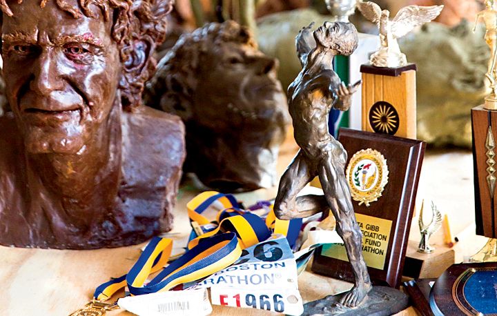 Gibb's sculptures and Boston medal