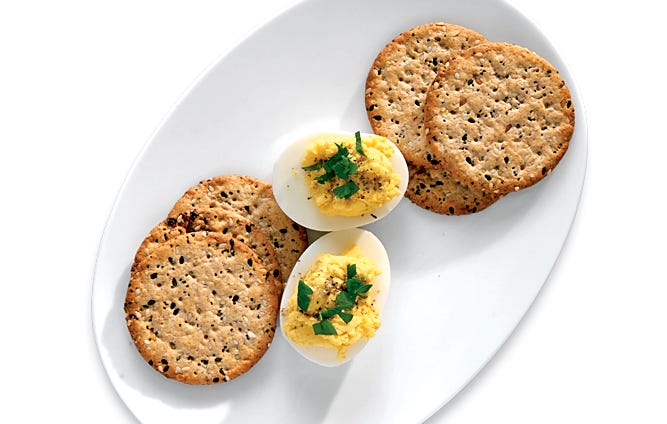 Hummus deviled eggs