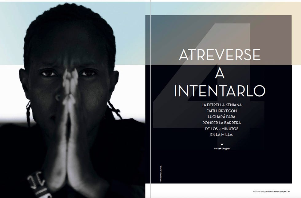 article about athlete faith kipyegon with focus on breaking a record