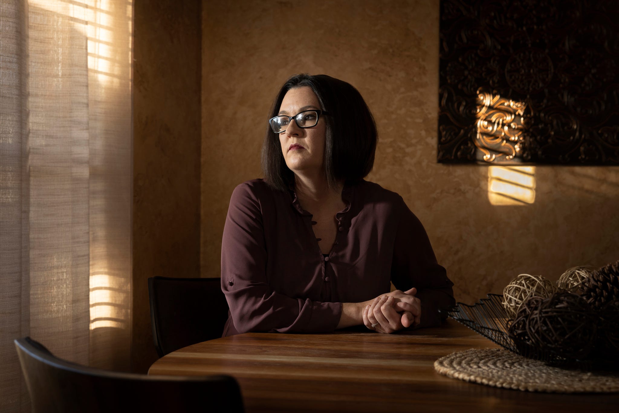tansey hellbusch, mother of kolby crum, poses for photographs in her home nov 7, 2021 in moore, oklahoma