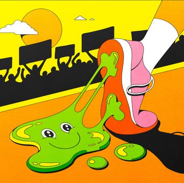 shoe stepping on goo shoe stepping on goo