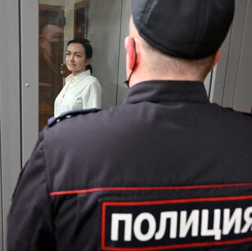 Police officer supervising an interrogation or questioning Police officer supervising an interrogation or questioning