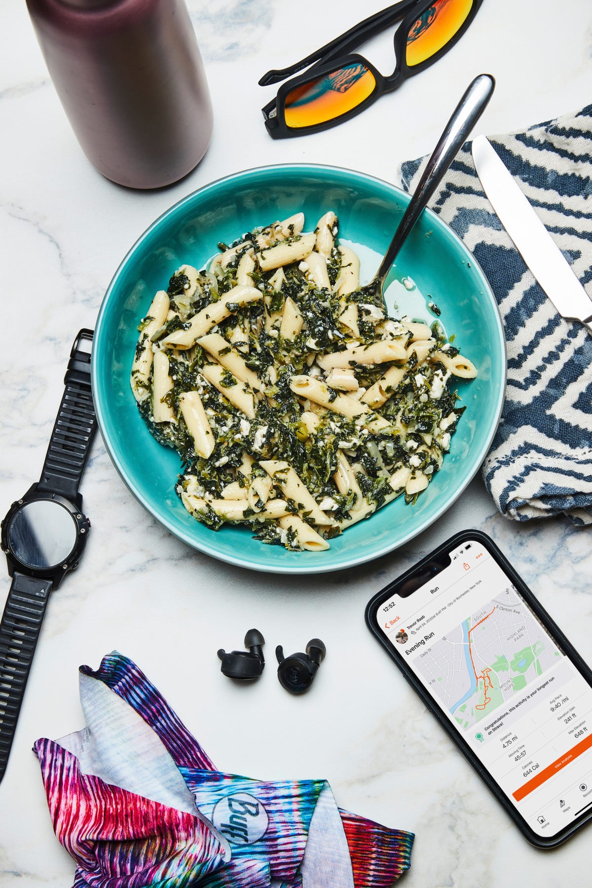post run nutrition bowl of pasta