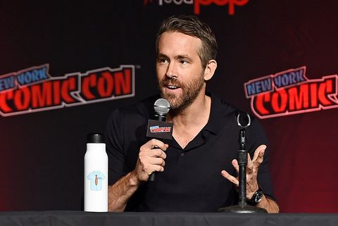 ryan reynolds at the "free guy" panel at new york comic con, october 2019