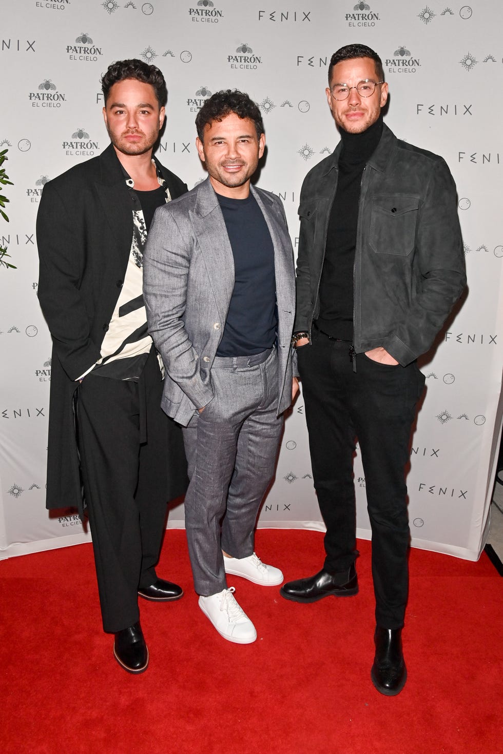 adam thomas, ryan thomas and scott thomas at the vip launch of fenix manchester