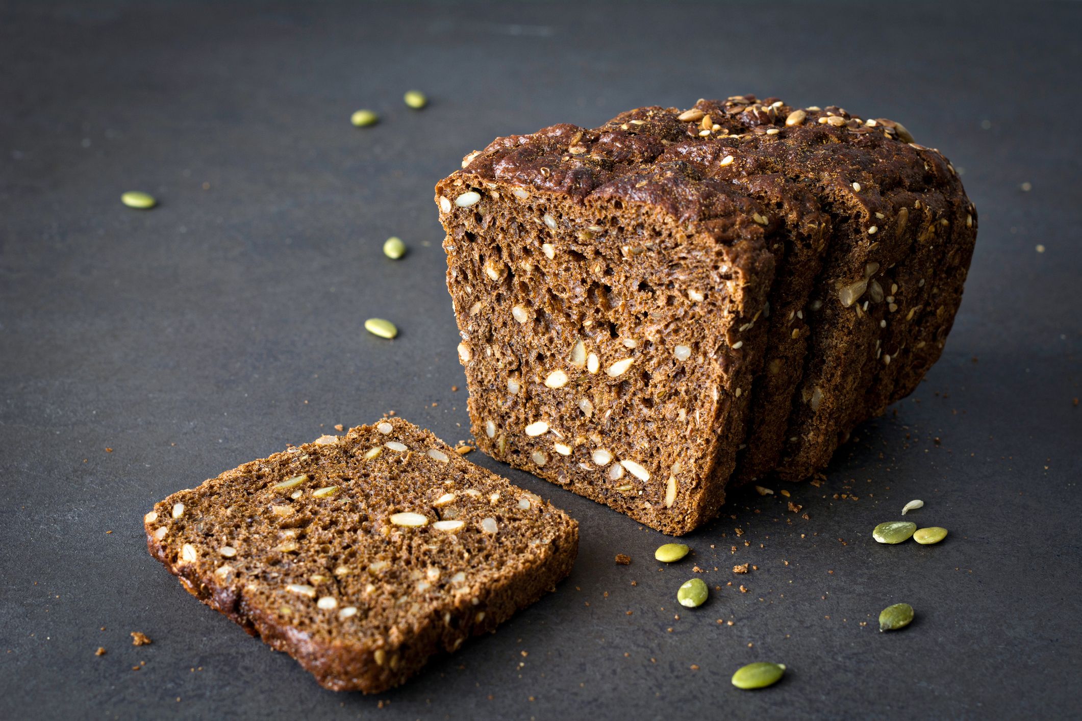 Rye bread with seeds