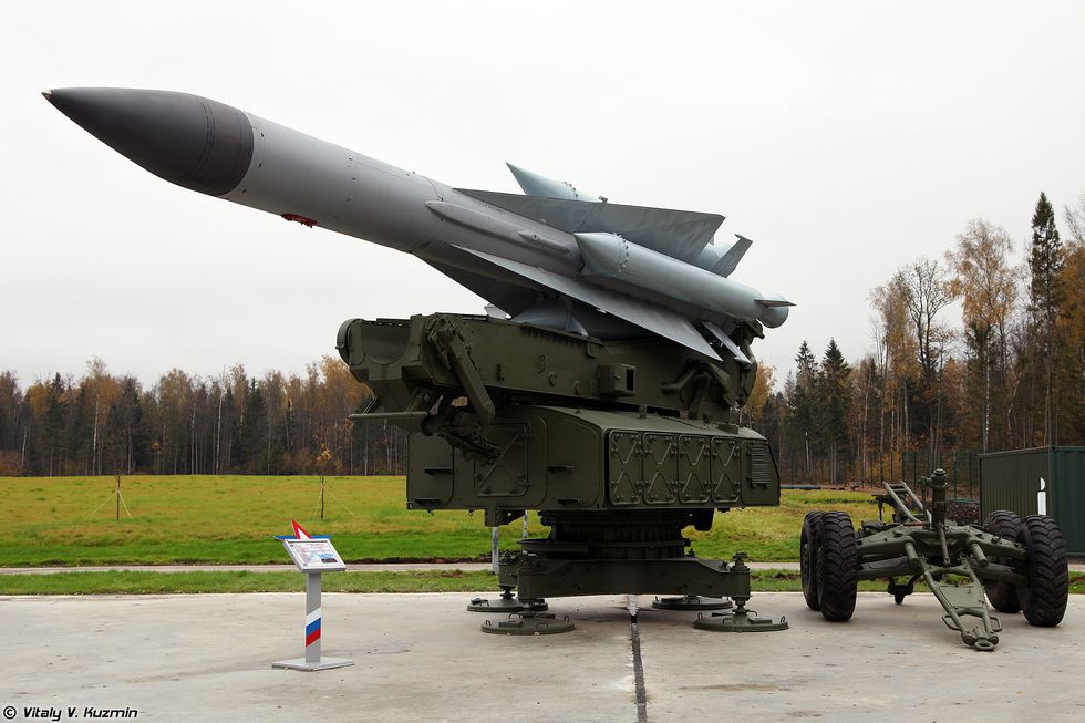 s 200 system's v 880 missile on 5p72v launcher at patriot park in moscow