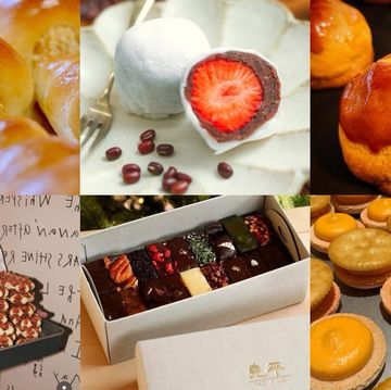a variety of pastries in boxes