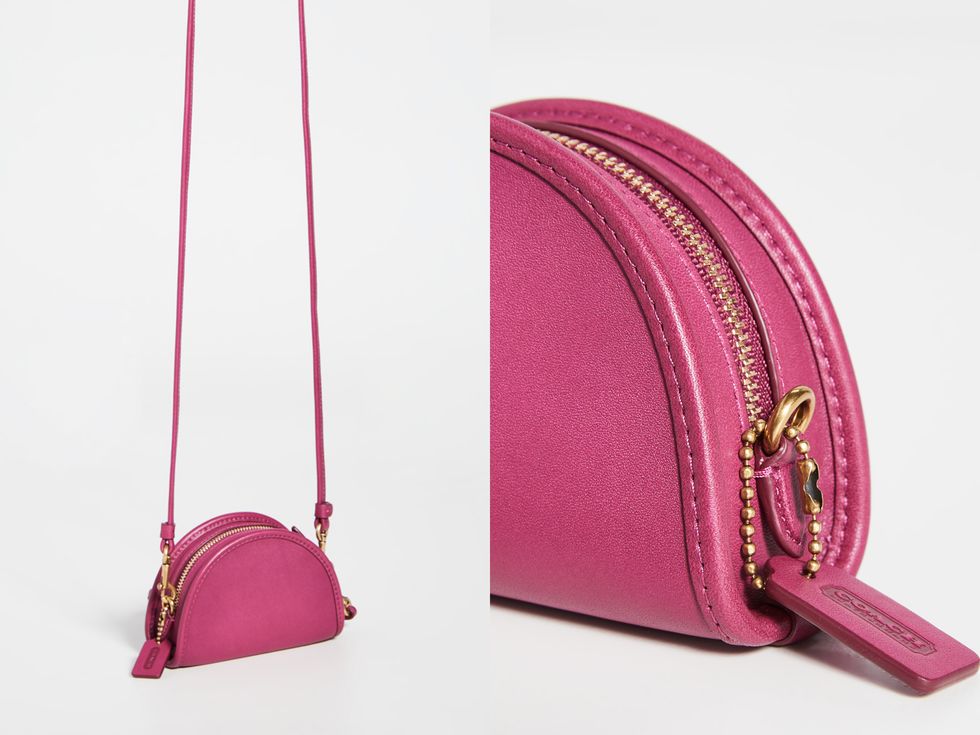 Bag, Pink, Handbag, Magenta, Fashion accessory, Material property, Shoulder bag, Wallet, Leather, 