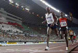 Bernard Lagat y Eliud Kipchoge. Liebre durante el reto Ineos 1:59