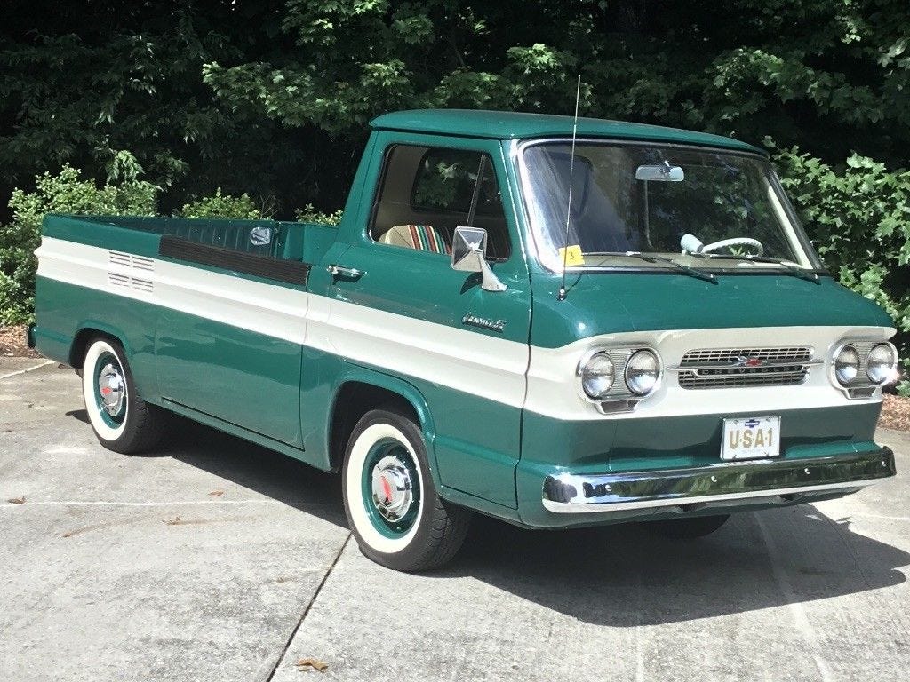 This 1962 Chevrolet Corvair Rampside Reminds Us Of When Pickups Were Weird