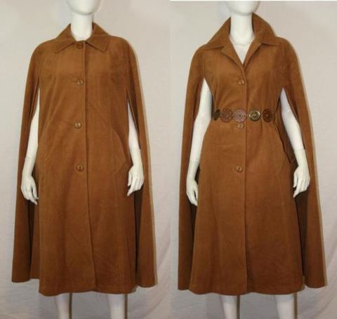 Clothing, Outerwear, Brown, Sleeve, Tan, Dress, Coat, Overcoat, Pattern, Day dress, 