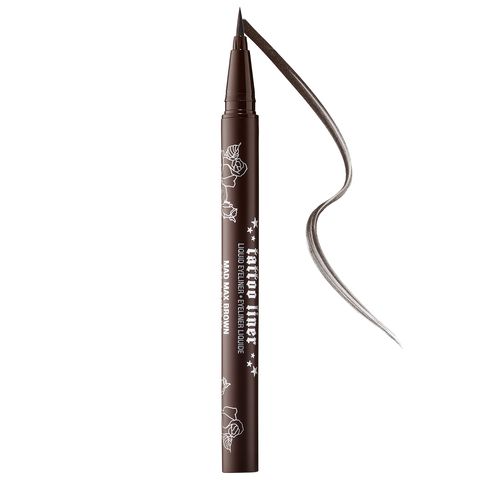 Eye liner, Cosmetics, Brown, Eye, Pencil, Material property, Writing implement, Pen, 