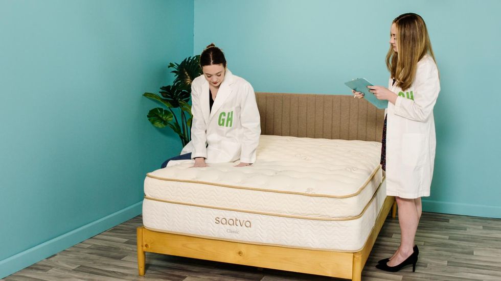best mattress saatva mattress testing at good housekeeping