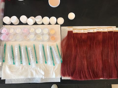 lab testing hair strips for best colored shampoo