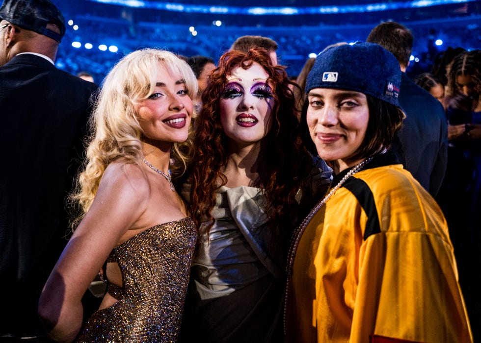 sabrina carpenter, chappell roan, and billie eilish