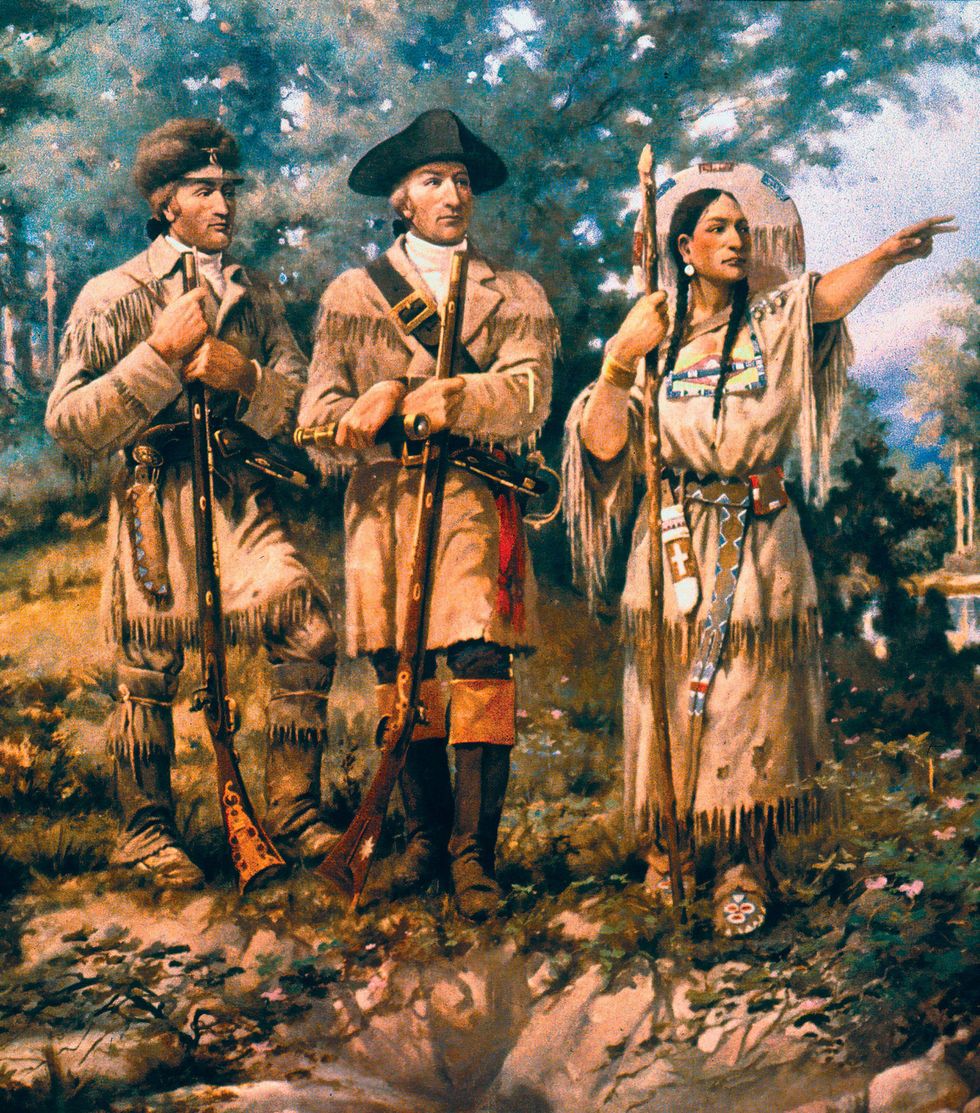 Sacagawea with Lewis and Clark