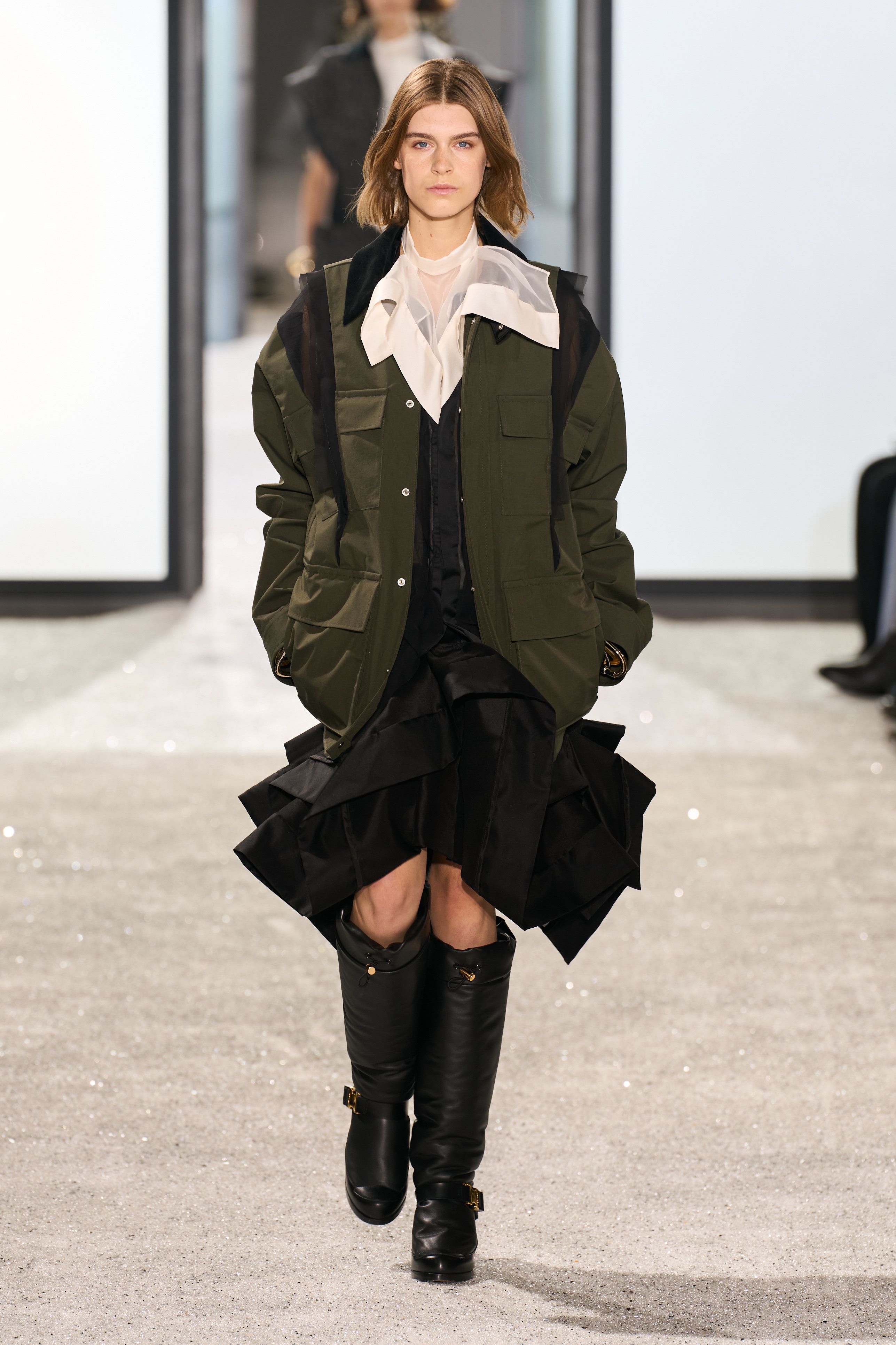 2020年春夏サカイ　変形二重デザインジャケット　sacai 2020年春夏サカイ変形二重デザインジャケットsacai