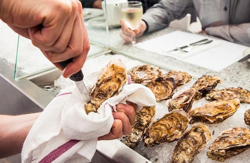Oesters bij Loch Fyne Restaurant  Oyster Bar