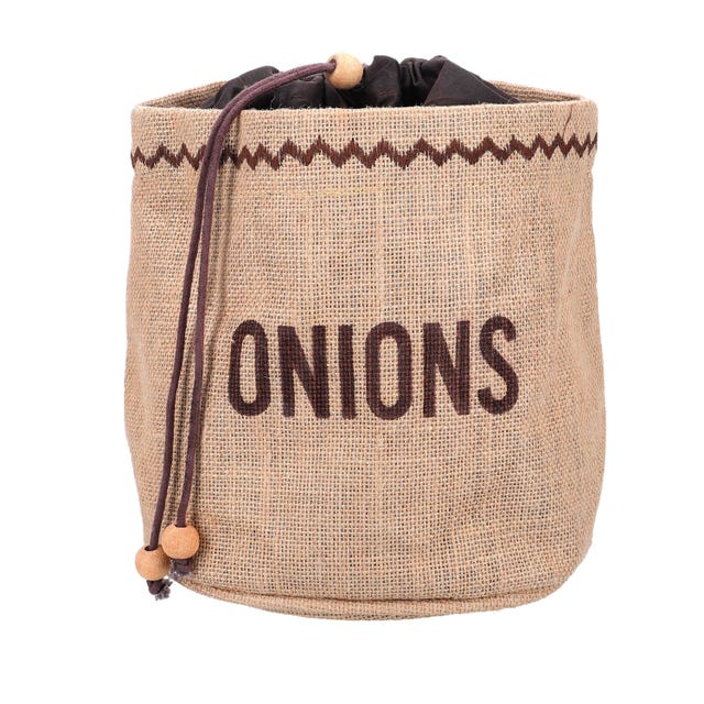 Bolsa de tela para cebollas