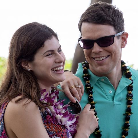 alexandra daddario and jake lacy in season 1 of 'the white lotus'