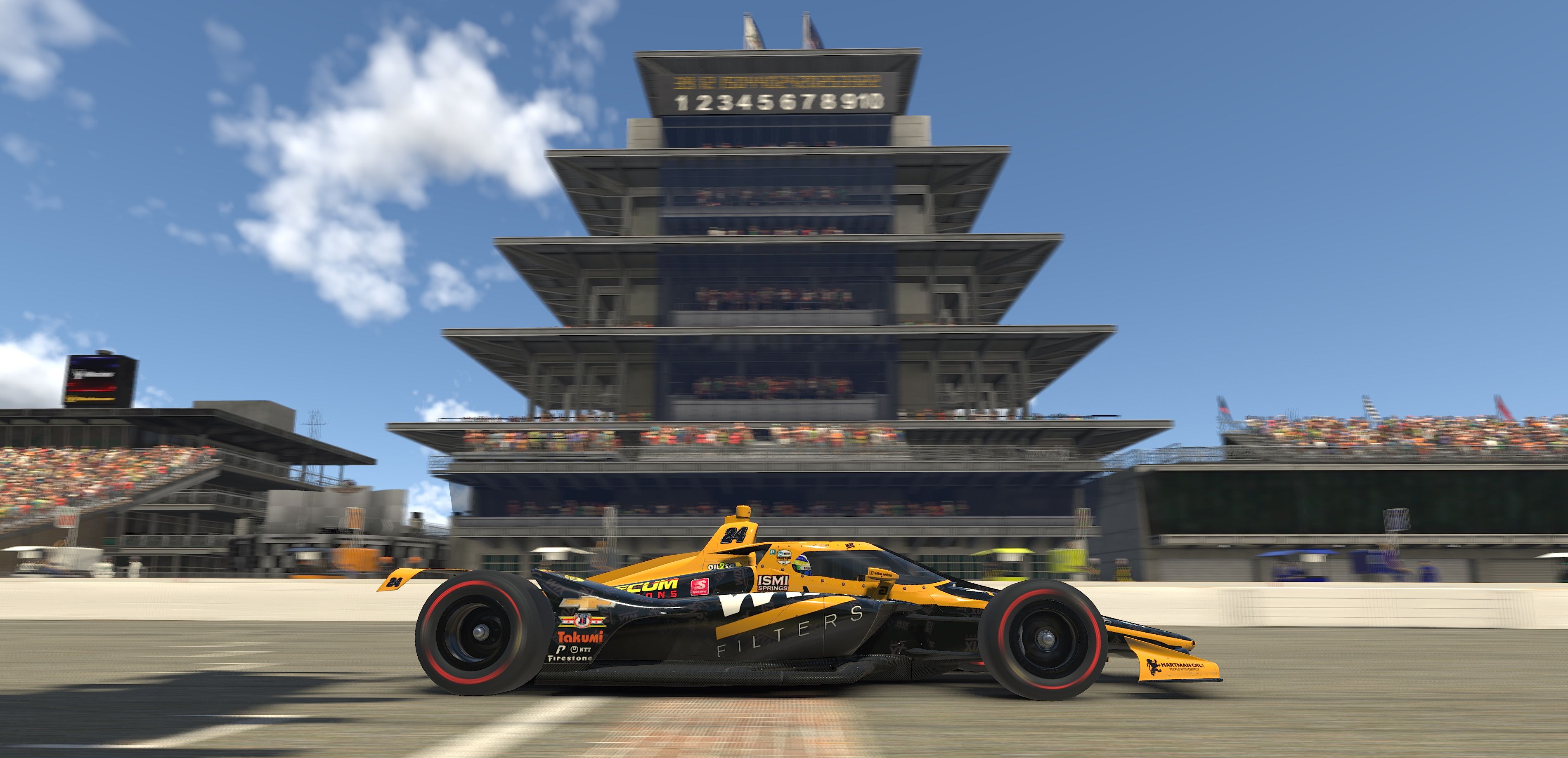 Premium AI Image | indycar race cars in action racing season