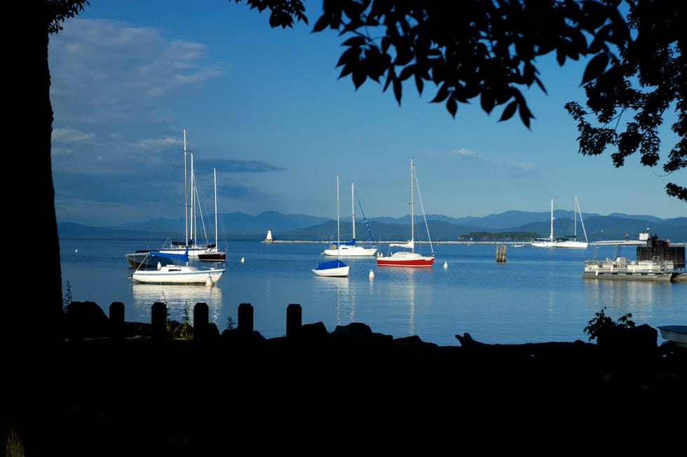 sailboats on lake champlain