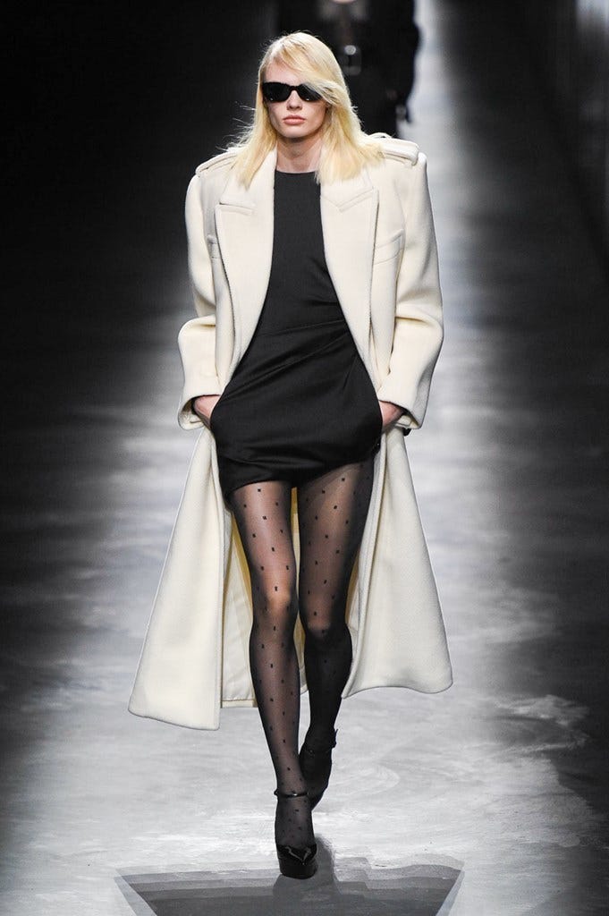 Paris Fashion Week Saint Laurent Goes 80s Day Glo and All This Season