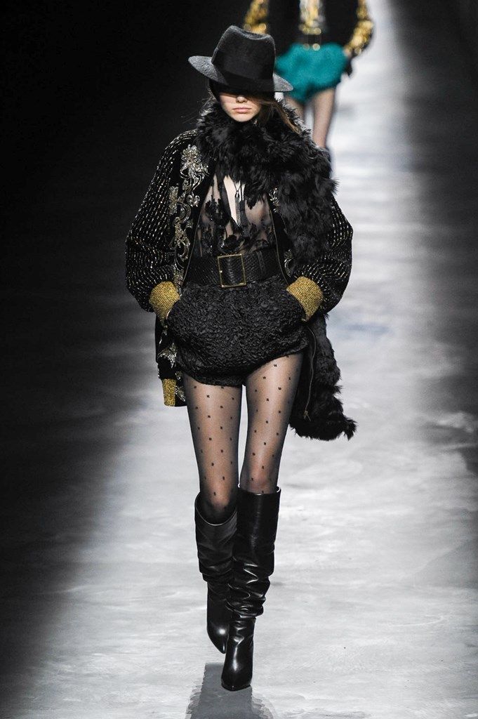 Paris Fashion Week Saint Laurent Goes 80s Day Glo and All This Season