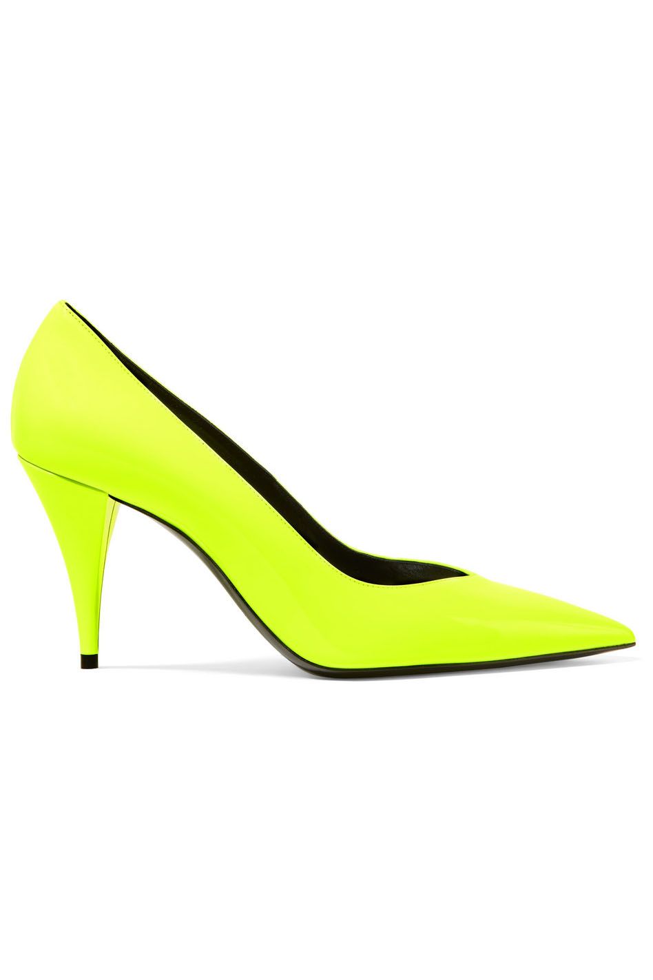 Neon yellow kitten on sale heels