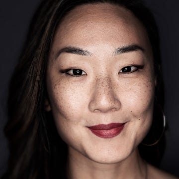 Poet Brynn Saito a person with a tree in the background