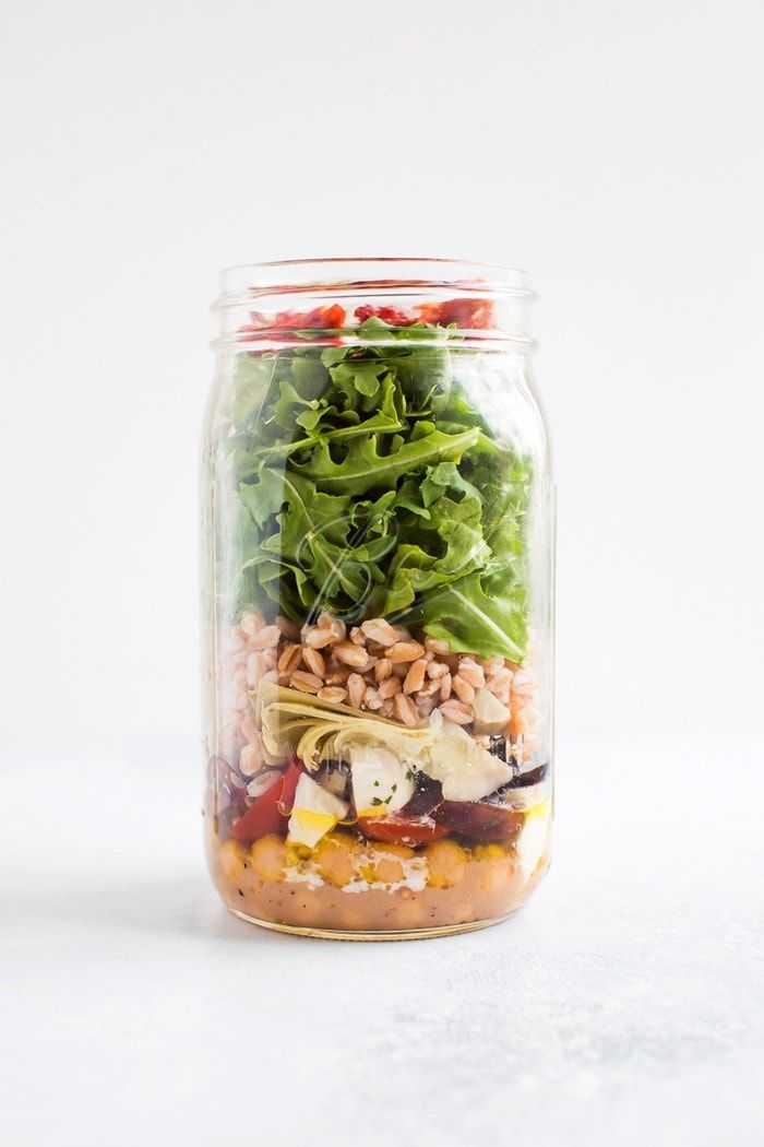 How to Meal Prep Vegan Poke Salad Jars - garden grub