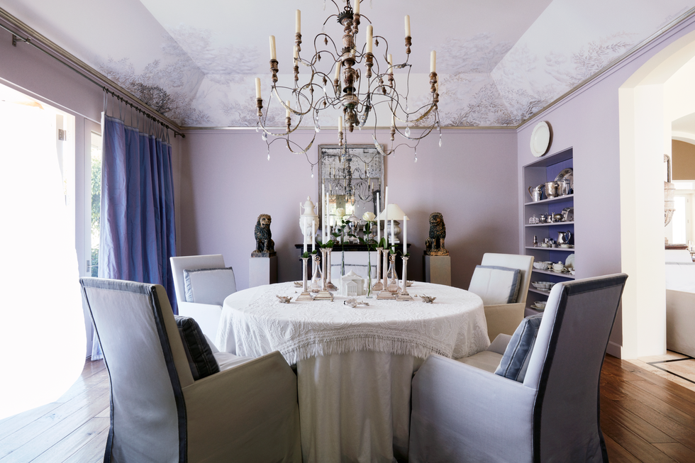 dining room purple paint ideas