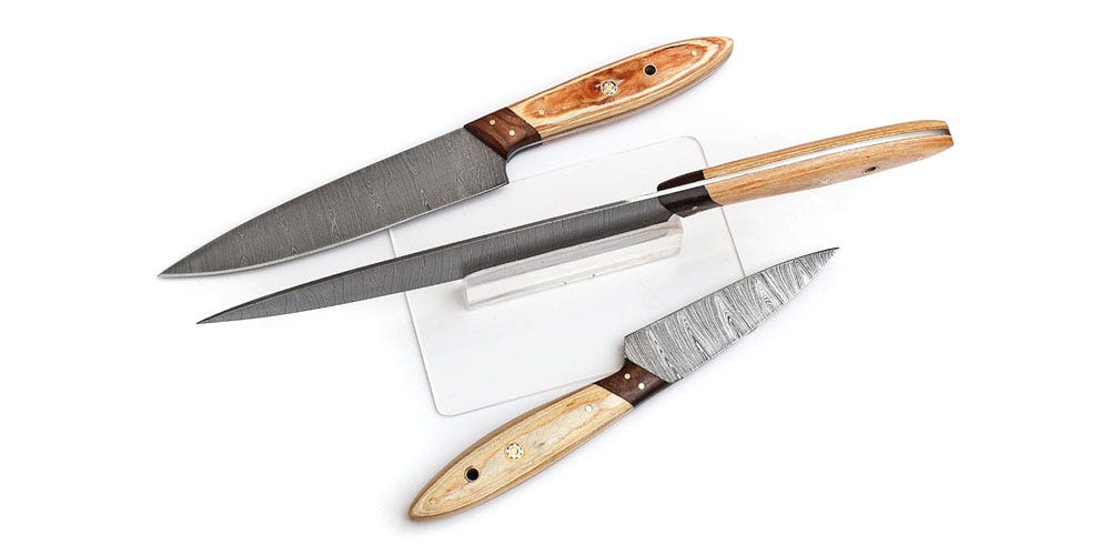 These Damascus Chef's Knives Are a Kitchen Must-Have