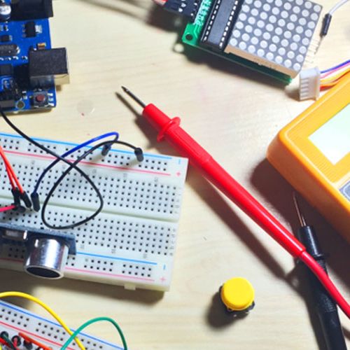 Breadboard, Circuit component, Electronic engineering, Circuit prototyping, Electrical network, Electronics, Transistor, Microcontroller, Technology, Electronic device, 