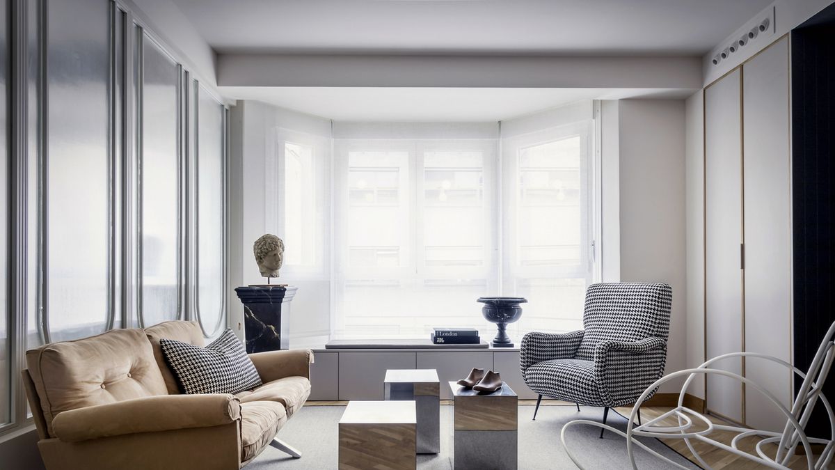 Visillos lino para salon - Contemporary - Living Room - Madrid - by User