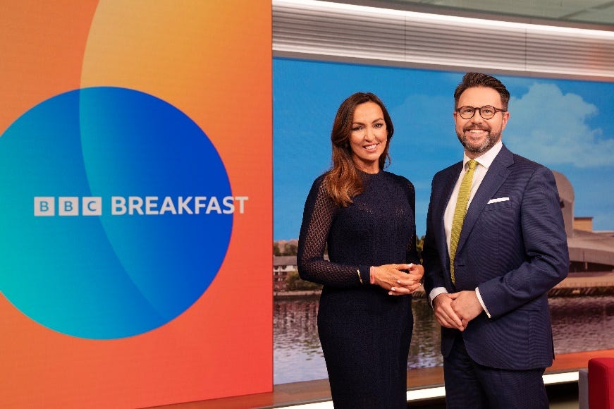 sally nugent, john kay, desayuno de la bbc