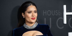 new york, new york november 16 salma hayek attends the house of gucci new york premiere at jazz at lincoln center on november 16, 2021 in new york city photo by michael ostunipatrick mcmullan via getty images