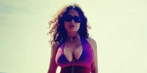 salma hayek swimsuit instagram
